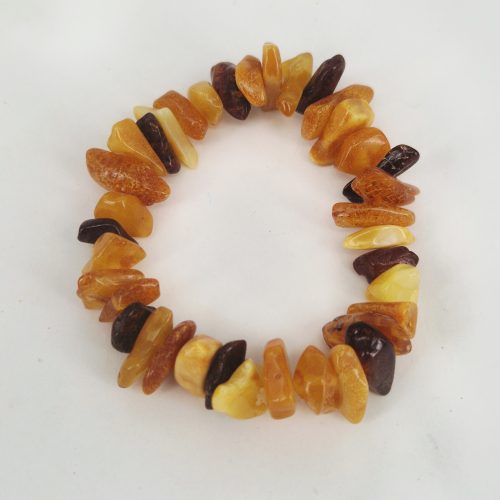 Bernsteinarmband Splitter bunt