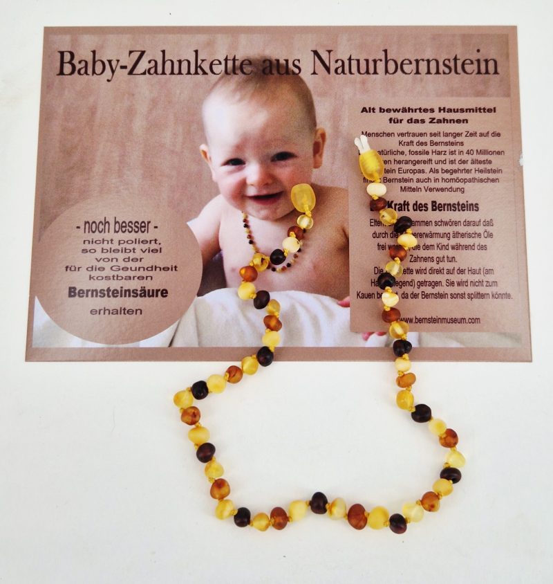 Kinderkette mattiert bunt