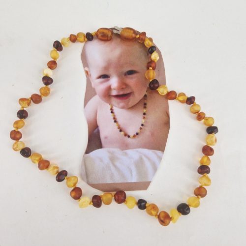 Kinderkette mattiert bunt